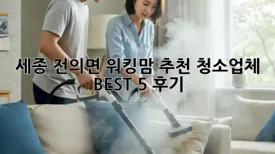 세종 전의면 워킹맘 추천 청소업체 BEST 5 후기